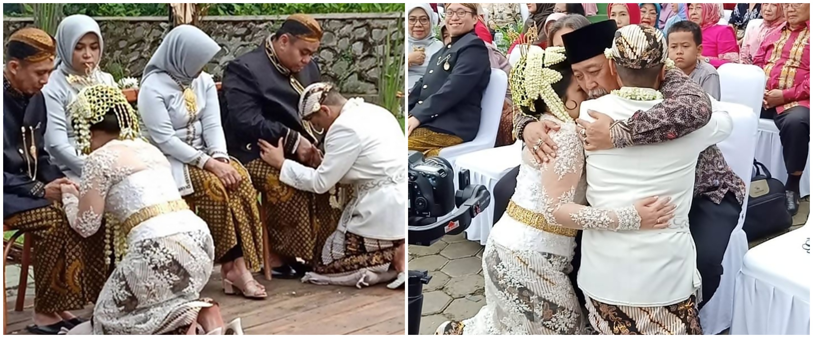 Indro dan Istri Kasino Gantikan Jadi Orang Tua Dipernikahan Anak Dono